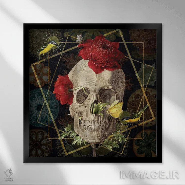 تابلو رشد بیش از حد اثر امی سالمونه - نمای قابدار مشکی