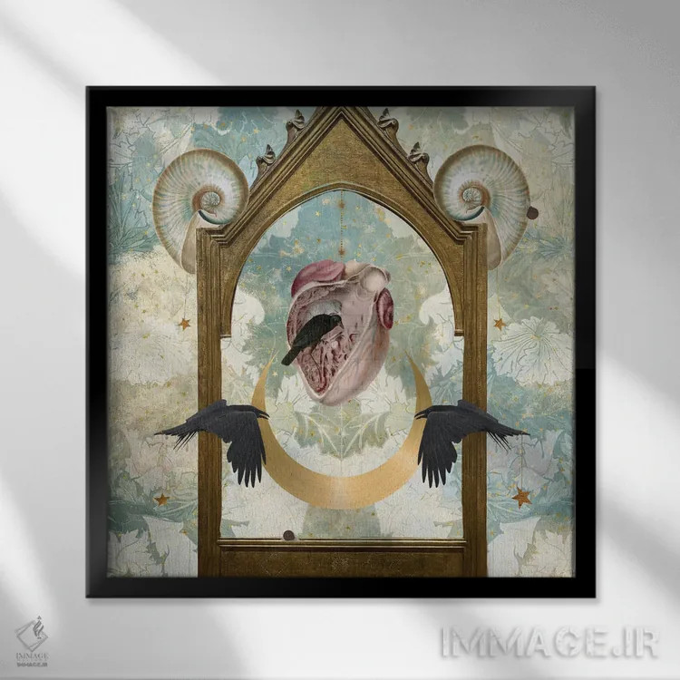 تابلو میراث عشق اثر امی سالمونه - نمای قابدار مشکی