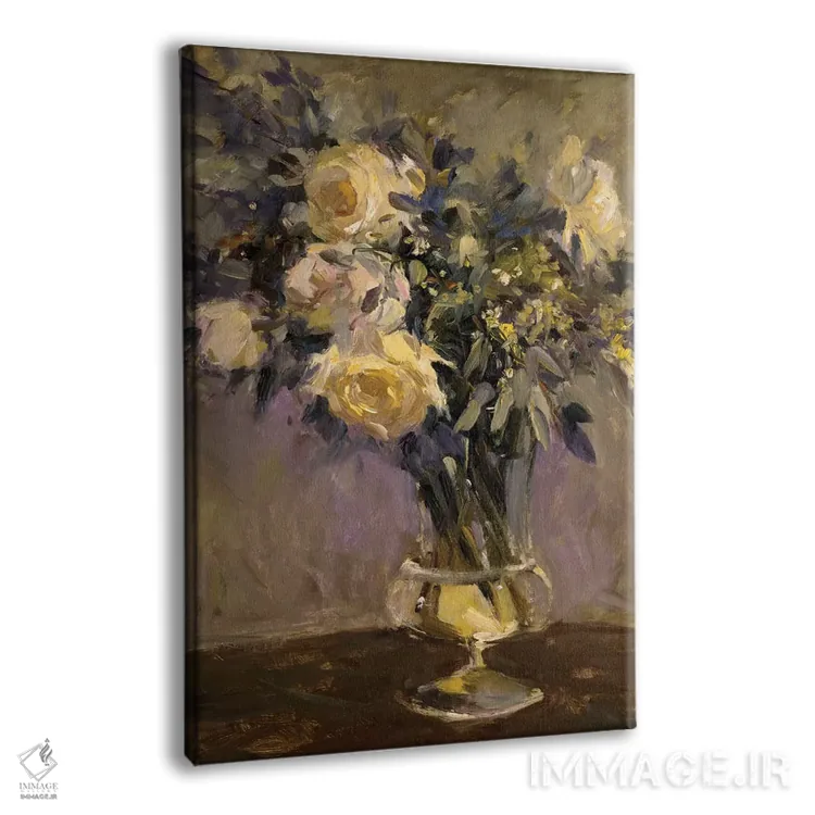 تابلو گلدان عصرگاهی اثر الین استیونز - نمای پرسپکتیو محصول