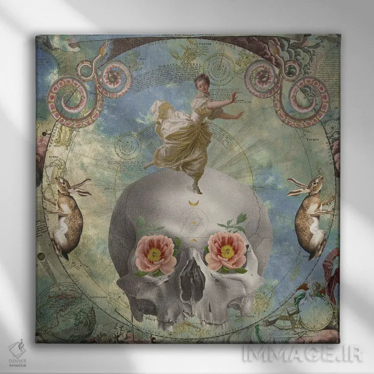 تابلو آوریل، او خواهد آمد اثر امی سالمونه - نمای روبهرو روی دیوار