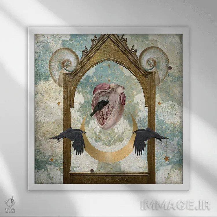 تابلو میراث عشق اثر امی سالمونه - نمای قابدار سفید