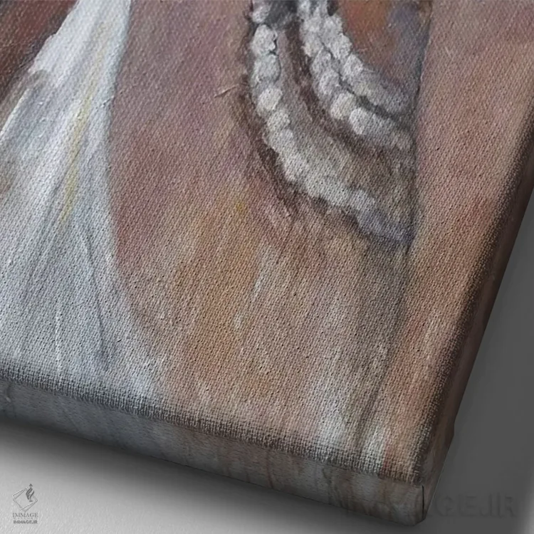 تابلو برایم بخوان اثر الین استیونز - نمای نزدیک بافت بوم