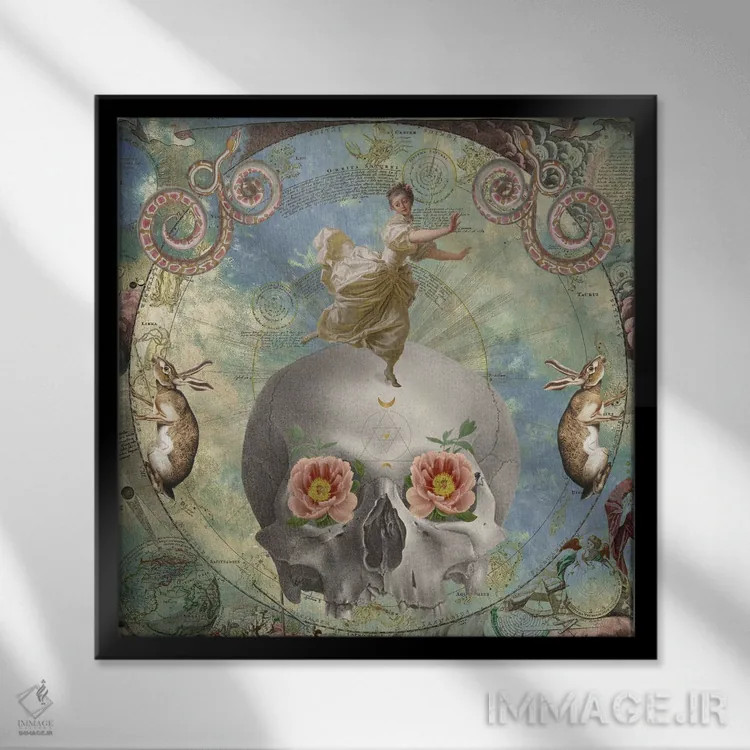 تابلو آوریل، او خواهد آمد اثر امی سالمونه - نمای قابدار مشکی