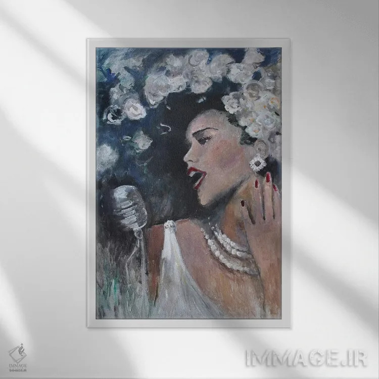 تابلو برایم بخوان اثر الین استیونز - نمای قابدار سفید