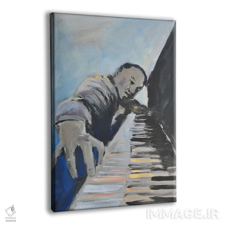 تابلو به موسیقی گوش بده دو اثر الین استیونز - نمای پرسپکتیو محصول