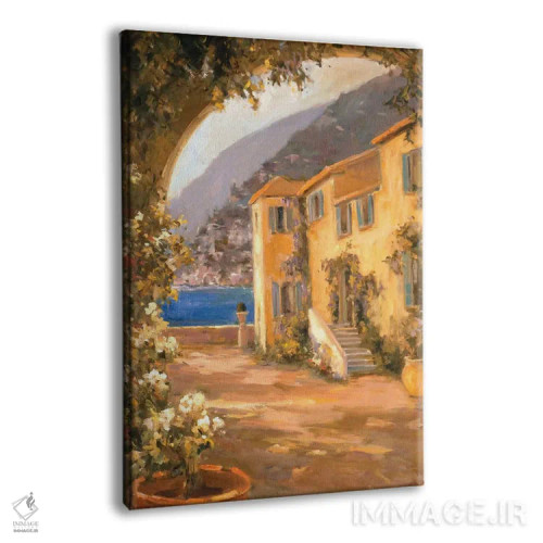 تابلو ویلا ایتالیایی یک اثر الین استیونز - نمای پرسپکتیو محصول