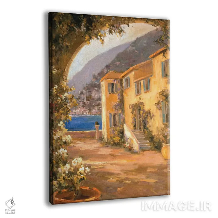 تابلو ویلا ایتالیایی یک اثر الین استیونز - نمای پرسپکتیو محصول