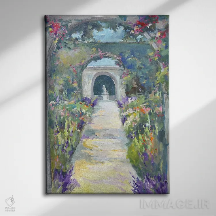 تابلو گذرگاه آرام اثر الین استیونز - نمای روبهرو روی دیوار