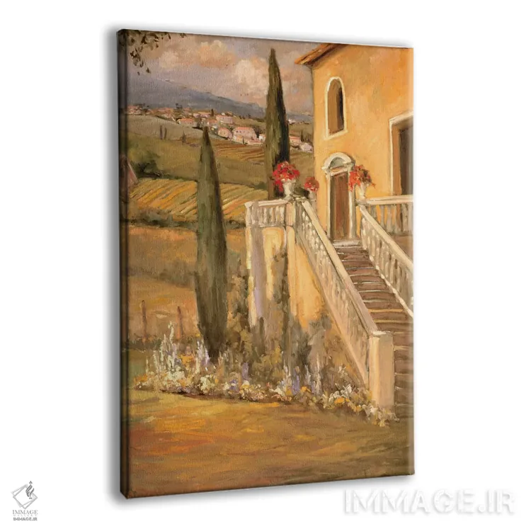 تابلو ویلا ایتالیایی دو اثر الین استیونز - نمای پرسپکتیو محصول