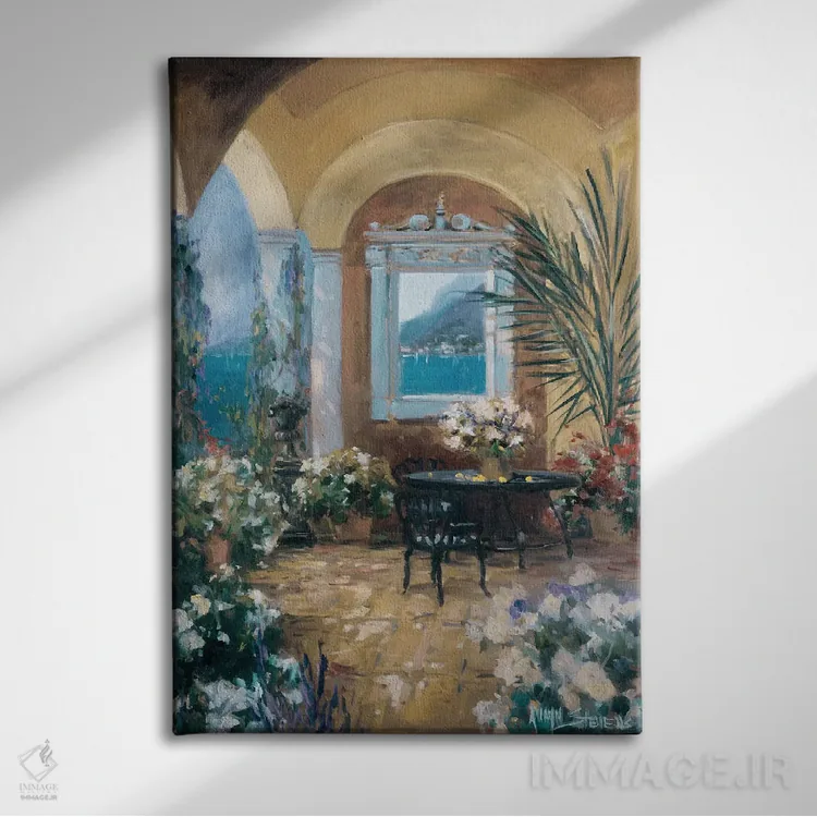 تابلو ایوان دو اثر الین استیونز - نمای روبهرو روی دیوار