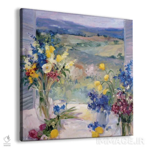 تابلو گلهای توسکانی اثر الین استیونز - نمای پرسپکتیو محصول