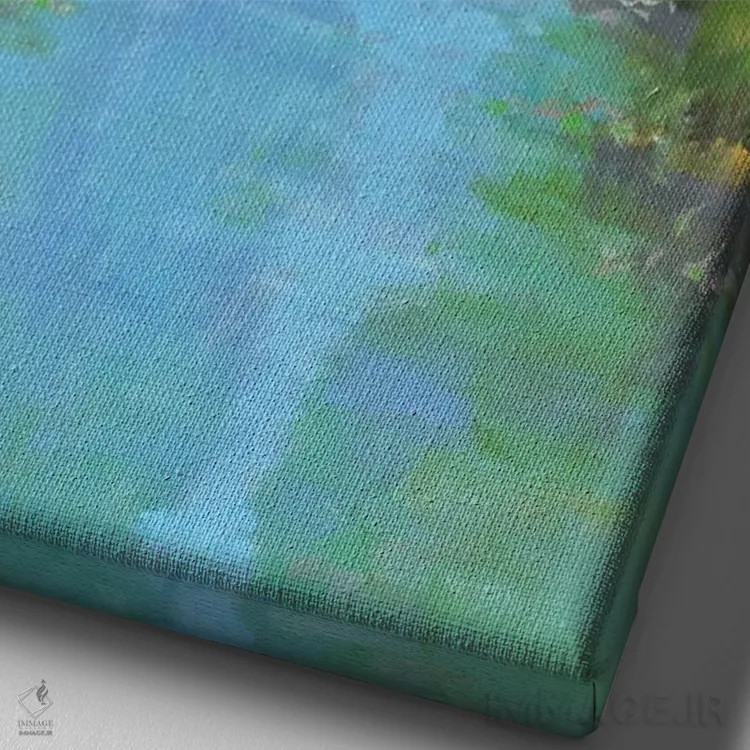 تابلو پارک شهر اثر الین استیونز - نمای نزدیک بافت بوم