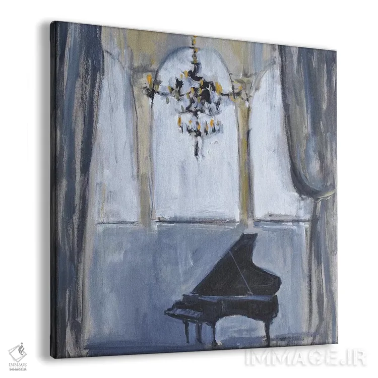 تابلو پیانوی رسمی اثر الین استیونز - نمای پرسپکتیو محصول