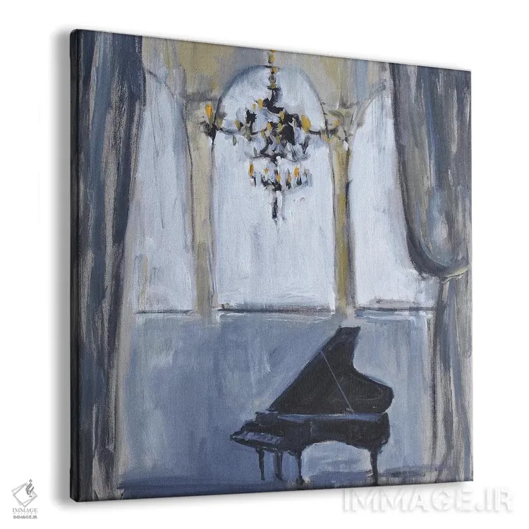 تابلو پیانوی رسمی اثر الین استیونز - نمای پرسپکتیو محصول
