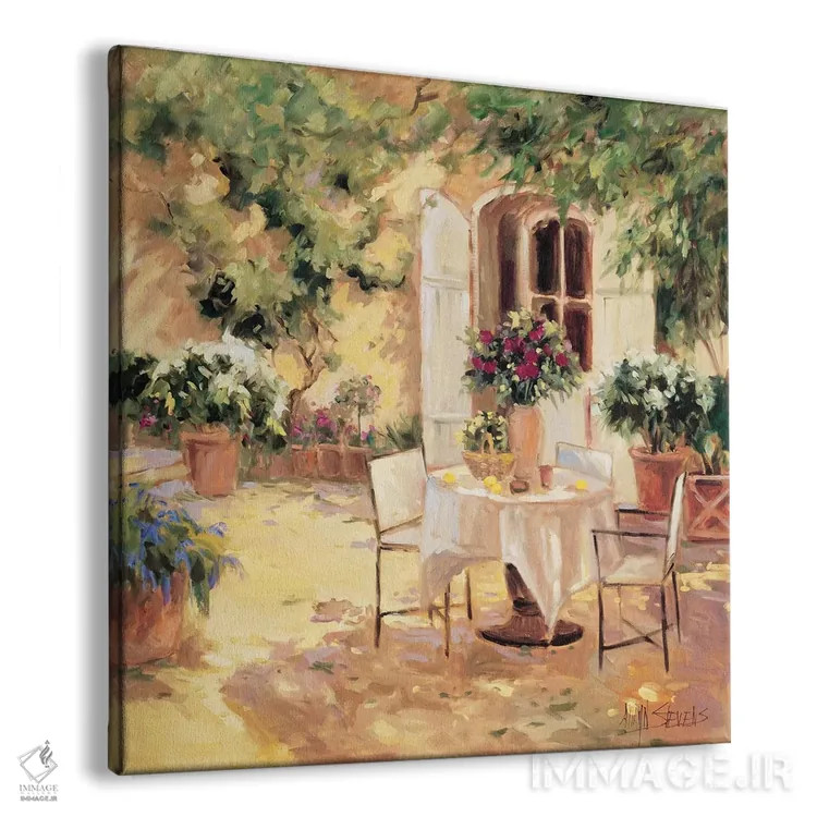 تابلو ویلای روستایی اثر الین استیونز - نمای پرسپکتیو محصول