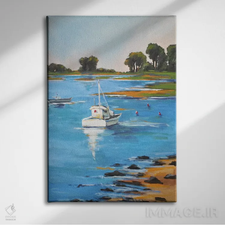 تابلو جزر اثر الین استیونز - نمای روبهرو روی دیوار