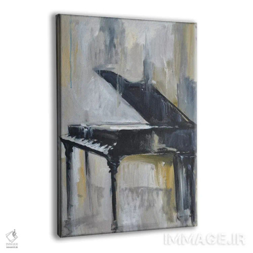 تابلو پیانوی طلایی اثر الین استیونز - نمای پرسپکتیو محصول