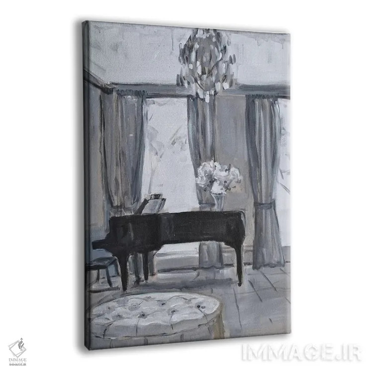 تابلو اتاق پیانو اثر الین استیونز - نمای پرسپکتیو محصول
