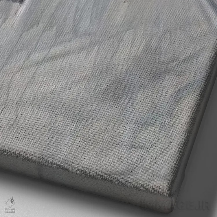 تابلو پیانو چهار اثر الین استیونز - نمای نزدیک بافت بوم