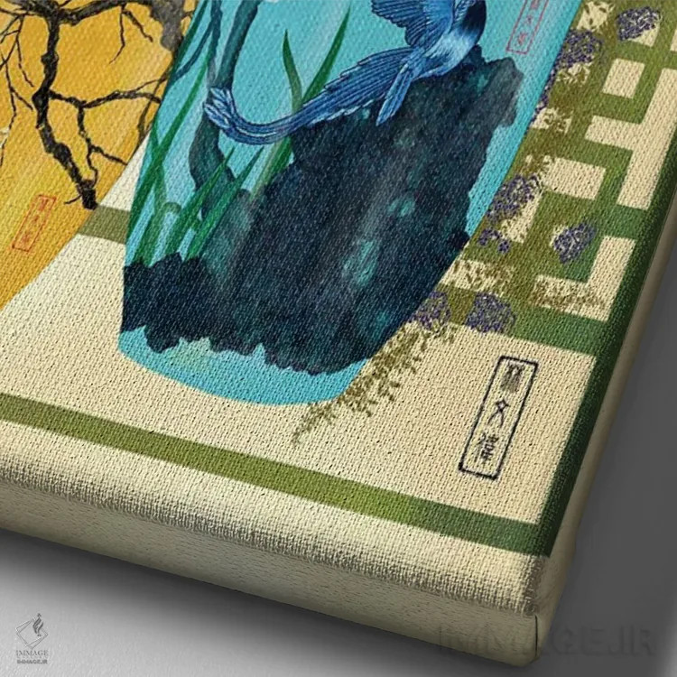 تابلو همه چیزهای زیبا اثر آنتونی ون لم - نمای نزدیک بافت بوم