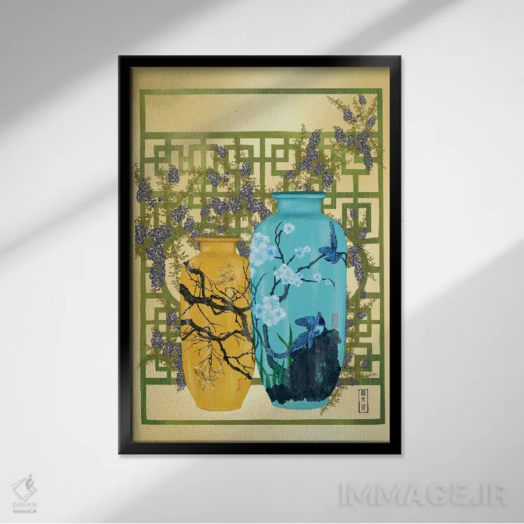 تابلو همه چیزهای زیبا اثر آنتونی ون لم - نمای قابدار مشکی