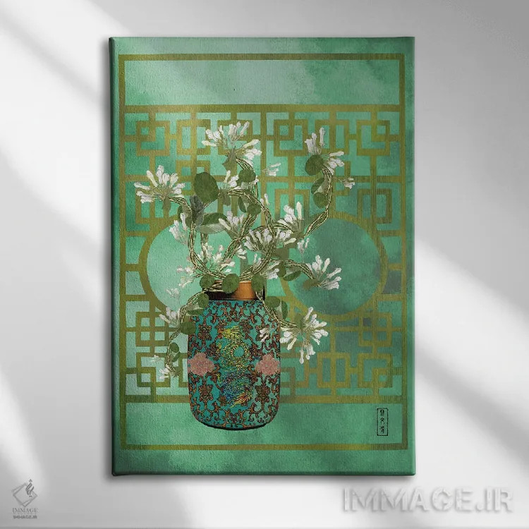 تابلو اژدهای یاس اثر آنتونی ون لم - نمای روبهرو روی دیوار