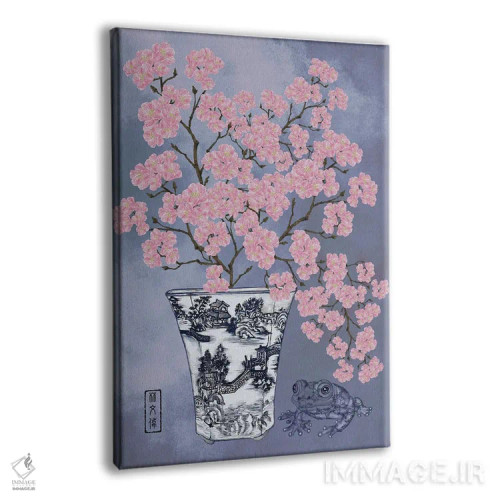 تابلو شکوفههای تقلیدی اثر آنتونی ون لم - نمای پرسپکتیو محصول