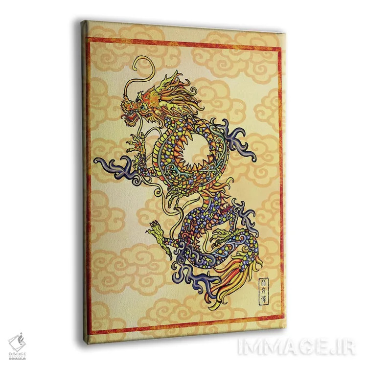 تابلو اژدهای باشکوه اثر آنتونی ون لم - نمای پرسپکتیو محصول