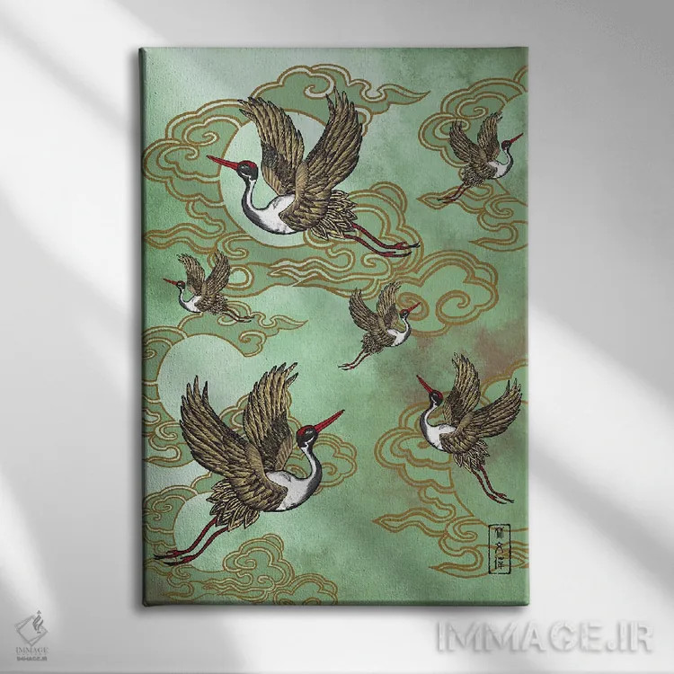 تابلو سبز جاودان اثر آنتونی ون لم - نمای روبهرو روی دیوار