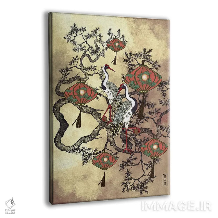 تابلو جرج کردن درناها اثر آنتونی ون لم - نمای پرسپکتیو محصول