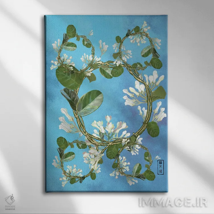 تابلو داربست یاس ستارهای اثر آنتونی ون لم - نمای روبهرو روی دیوار