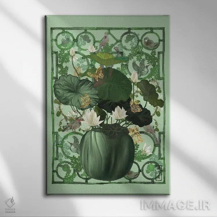 تابلو شکوفههای هماهنگی اثر آنتونی ون لم - نمای روبهرو روی دیوار