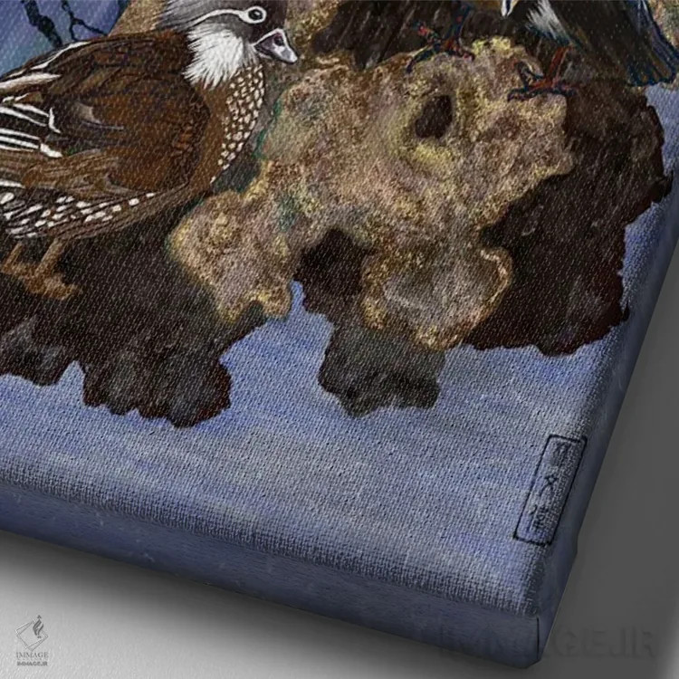 تابلو لحظهٔ کامل اثر آنتونی ون لم - نمای نزدیک بافت بوم