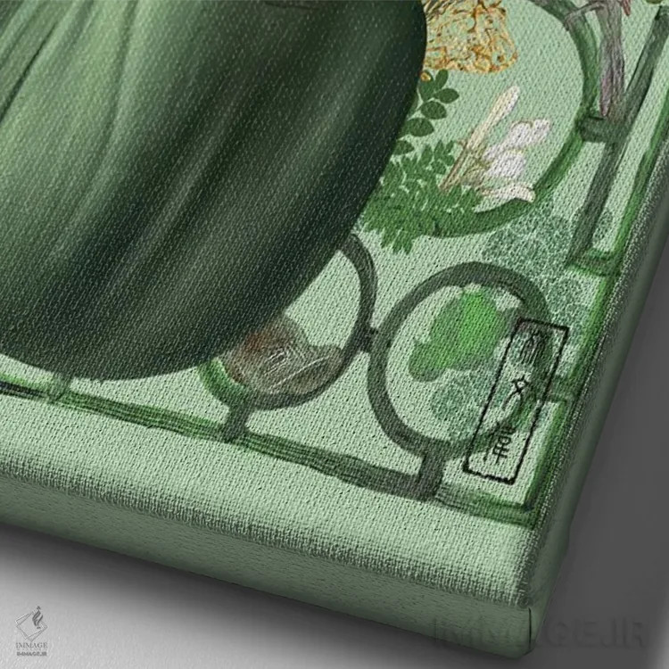 تابلو شکوفههای هماهنگی اثر آنتونی ون لم - نمای نزدیک بافت بوم