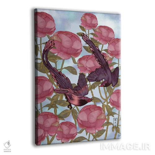 تابلو عشق کاملیا اثر آنتونی ون لم - نمای پرسپکتیو محصول