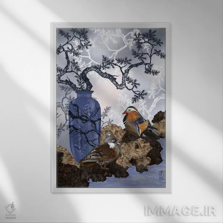 تابلو لحظهٔ کامل اثر آنتونی ون لم - نمای قابدار سفید