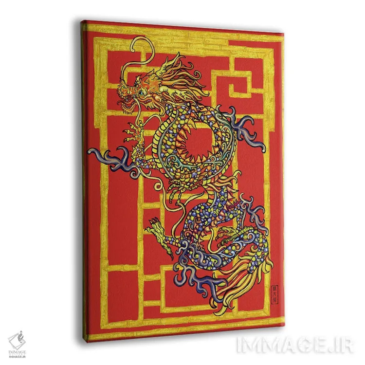 تابلو اژدهای الهی اثر آنتونی ون لم - نمای پرسپکتیو محصول