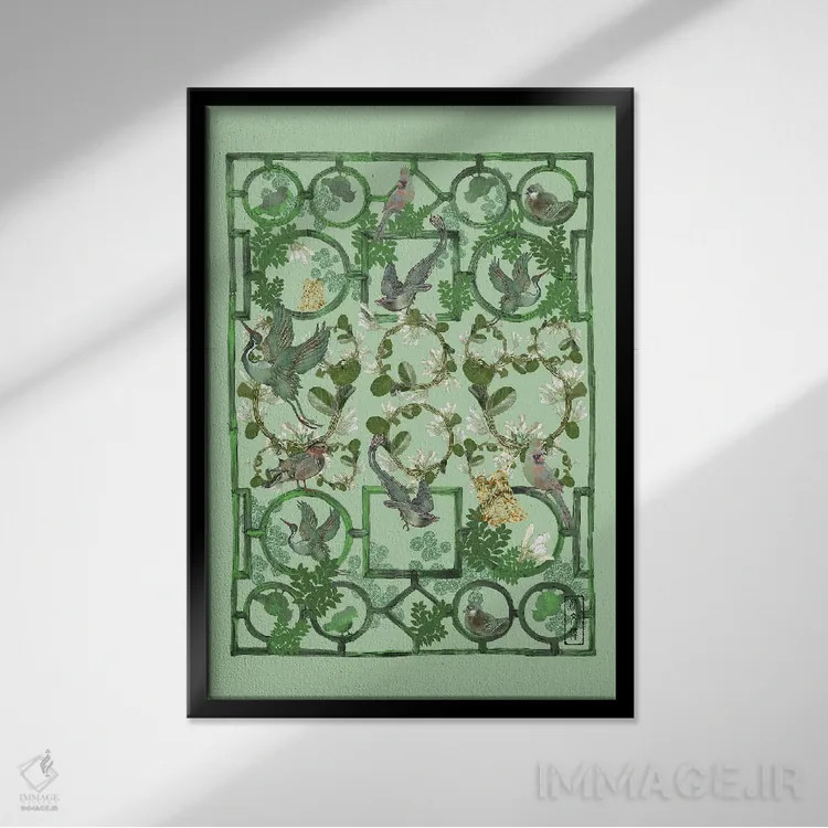 تابلو داربست آسمانی اثر آنتونی ون لم - نمای قابدار مشکی