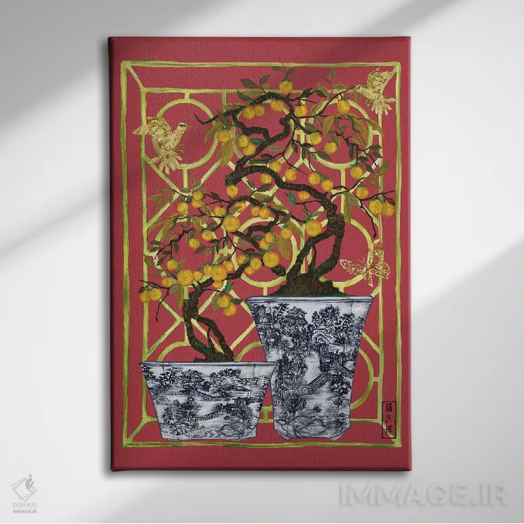 تابلو حس مرکباتی اثر آنتونی ون لم - نمای روبهرو روی دیوار