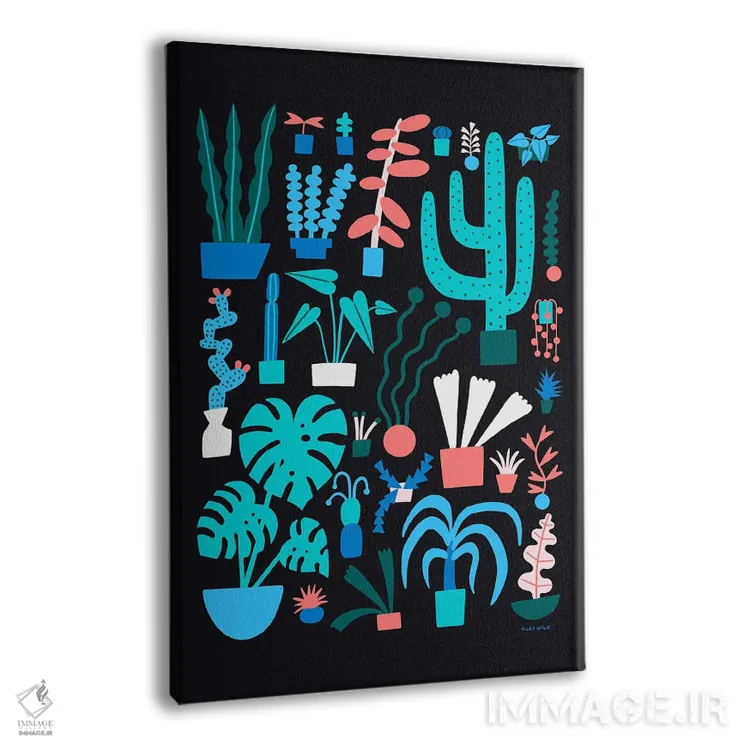 تابلو بهشت گیاهی اثر الی وایلد - نمای پرسپکتیو محصول