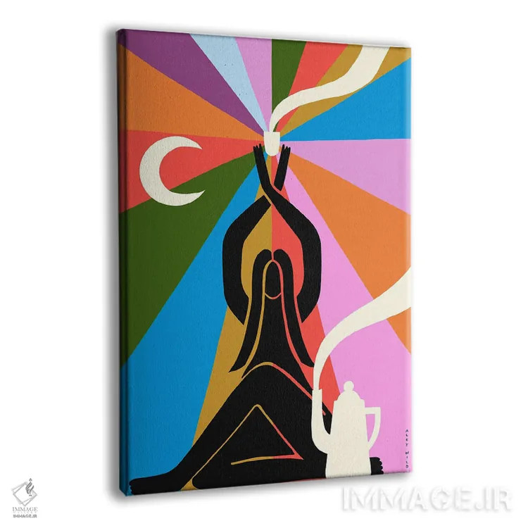 تابلو نوشیدنی وحشی اثر الی وایلد - نمای پرسپکتیو محصول