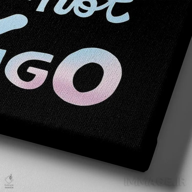 تابلو ایگوی تو دوستت نیست اثر الی وایلد - نمای نزدیک بافت بوم