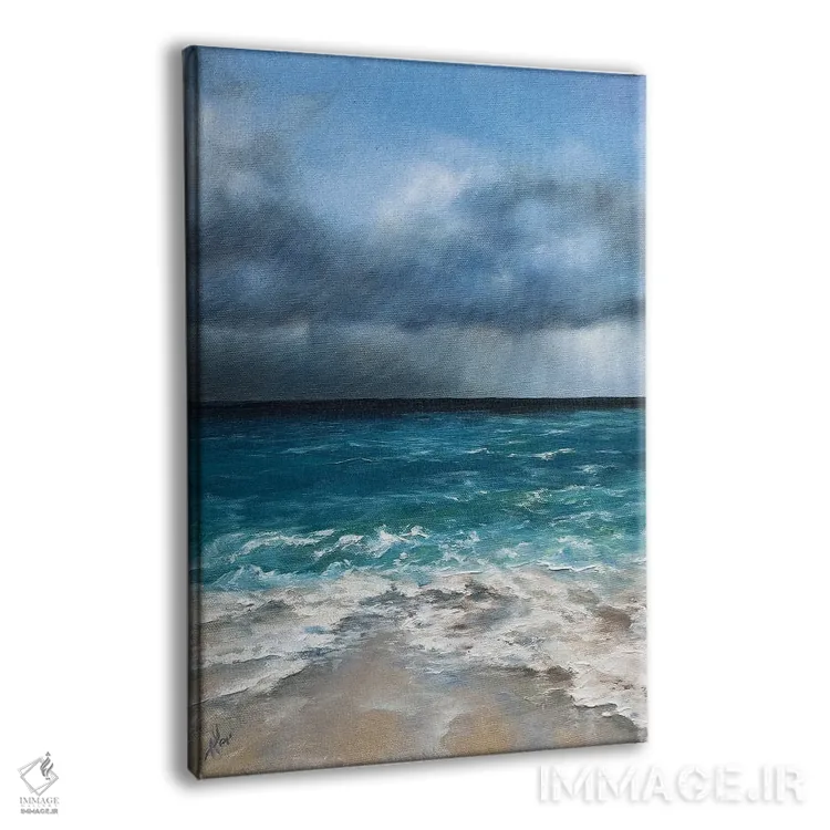 تابلو باران استوایی اثر آلسیا یرمیوا - نمای پرسپکتیو محصول