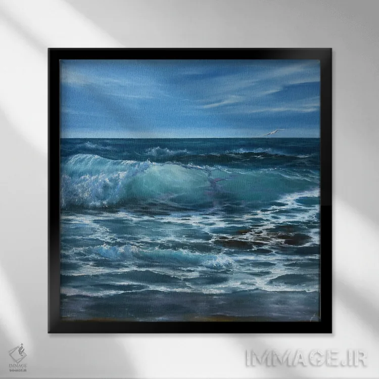 تابلو پرشور اثر آلسیا یرمیوا - نمای قابدار مشکی