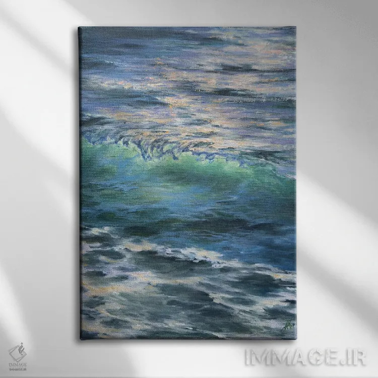 تابلو شنا در صبح اثر آلسیا یرمیوا - نمای روبهرو روی دیوار