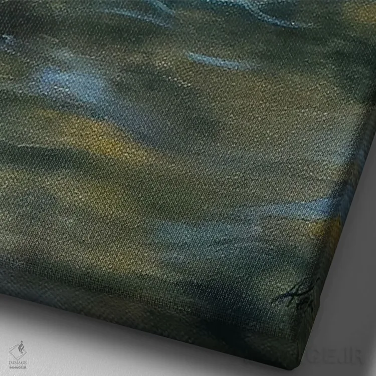 تابلو بوسیدهشده توسط خورشید اثر آلسیا یرمیوا - نمای نزدیک بافت بوم