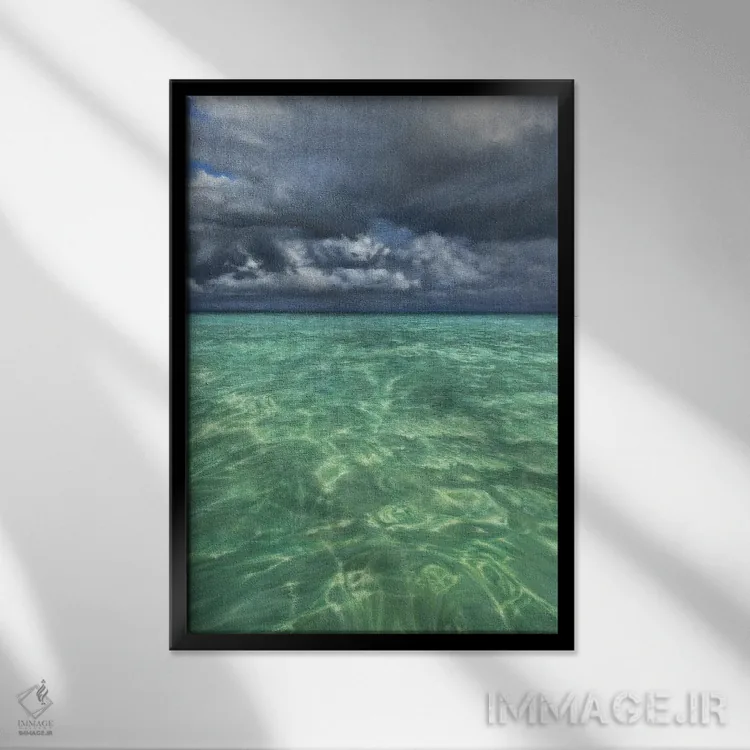 تابلو زیر آسمان مکزیک اثر آلسیا یرمیوا - نمای قابدار مشکی