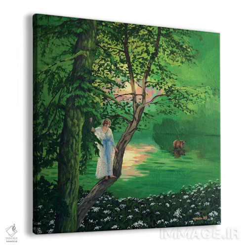 تابلو قایمباشک اثر اگنیشکا تورک - نمای پرسپکتیو محصول