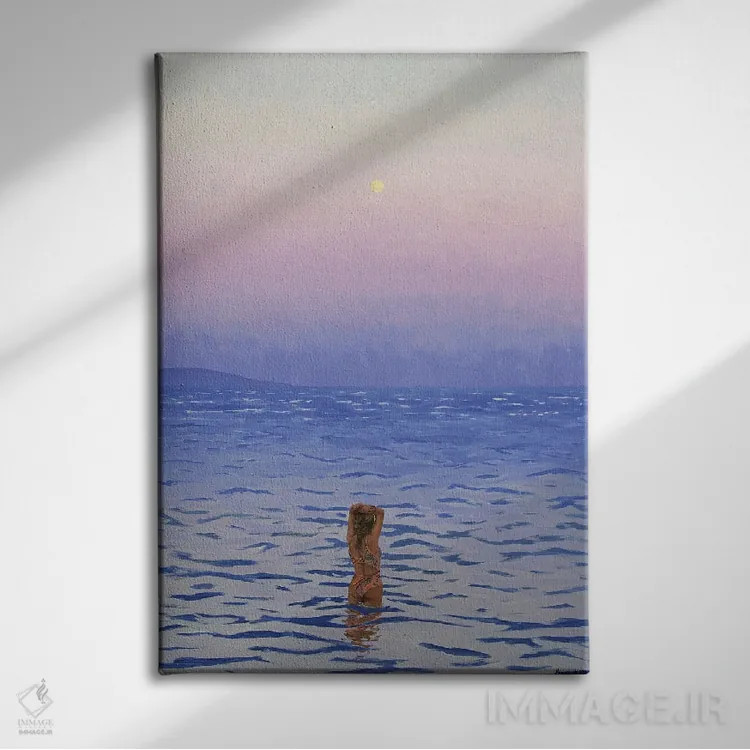 تابلو فقط برای یک لحظه اثر اگنیشکا تورک - نمای روبهرو روی دیوار