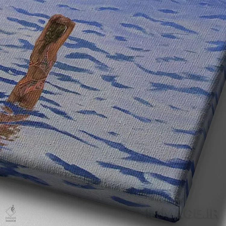 تابلو فقط برای یک لحظه اثر اگنیشکا تورک - نمای نزدیک بافت بوم